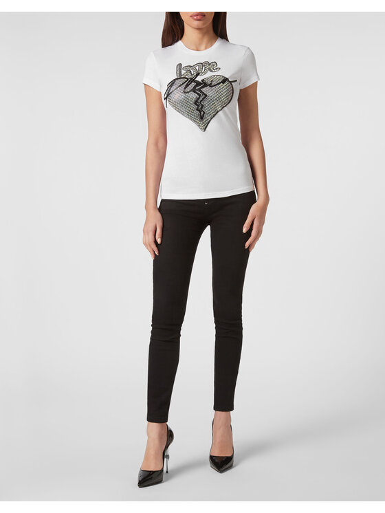 PHILIPP PLEIN PHILIPP PLEIN Tričko 2955 Biela Regular Fit