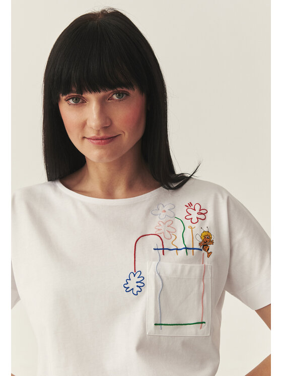 TATUUM Tatuum Tričko LALISO Biela Classic Fit