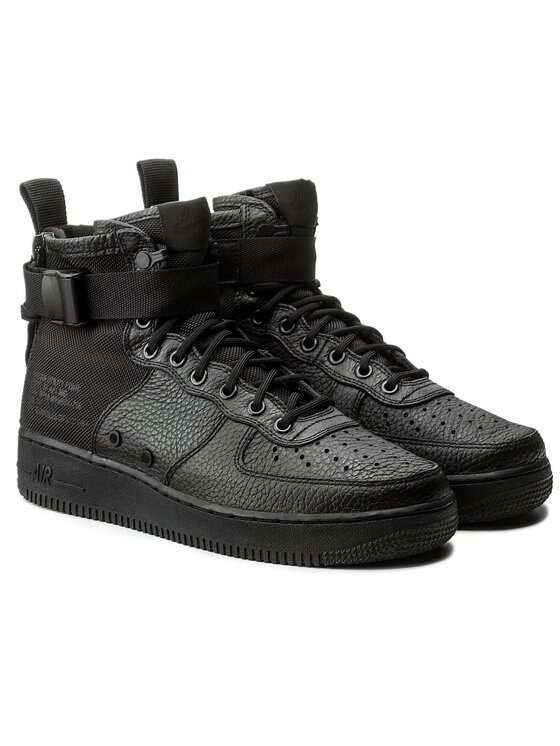 Nike Nike Сникърси Sf Af1 Mid 917753 005 Черен