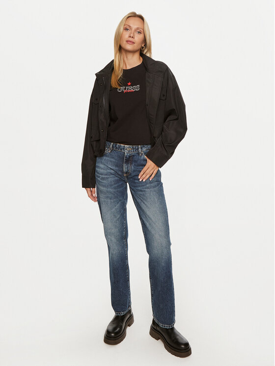 Guess Jeans Guess Jeans Jeans hlače W4YA98 D5FC1 Mornarsko modra Regular Fit
