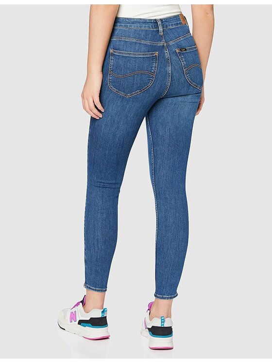 Lee Lee Jeans SCARLETT HIGH ZIP Blu Skinny Fit