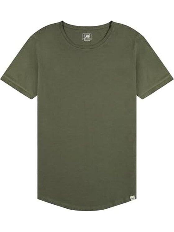 Lee Lee T-shirt Shaped Tee Verde Regular Fit