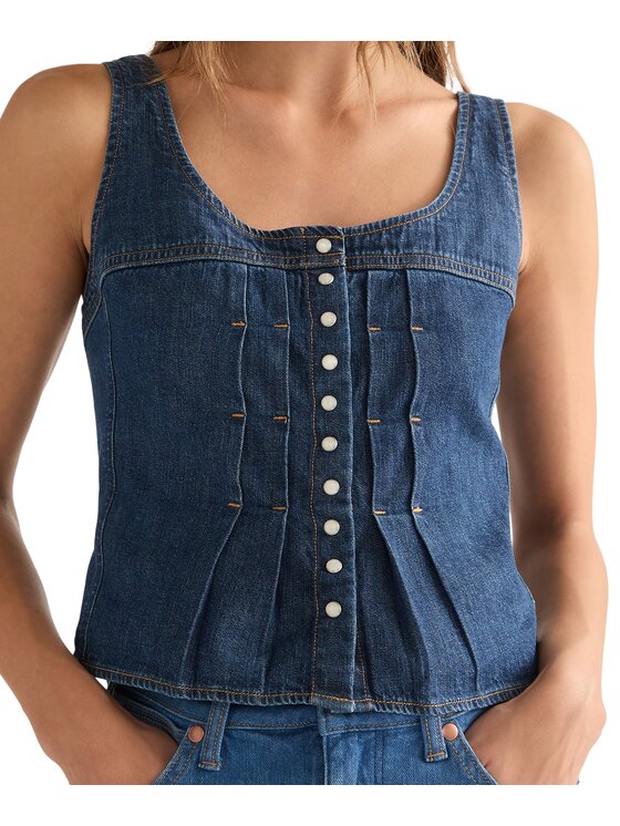 Wrangler Wrangler Koszula jeansowa 112378136 Niebieski Regular Fit