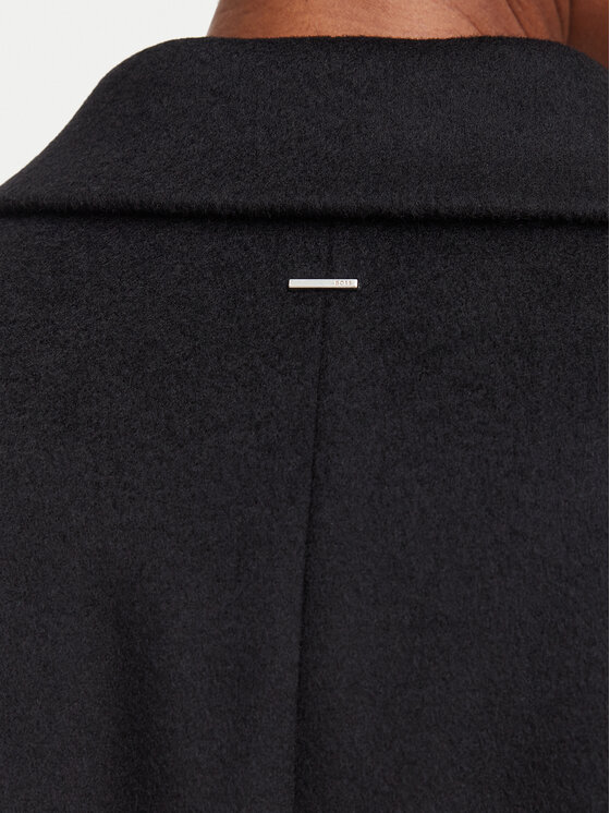 BOSS BOSS Вовняне пальто 50574982 Чорний Regular Fit