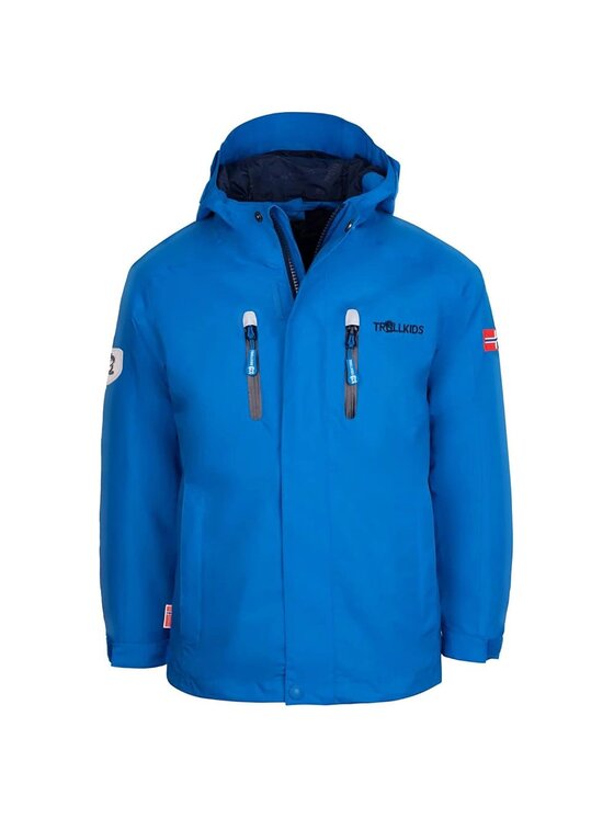Trollkids Trollkids Kurtka przeciwdeszczowa 431-160 Niebieski Regular Fit