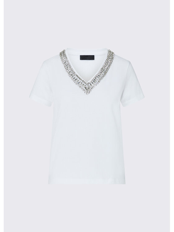 Liu Jo Liu Jo T-Shirt CF6200JS923S9328 Biały Regular Fit