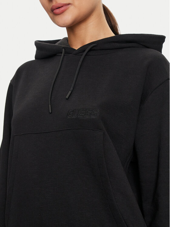 Guess Guess Μπλούζα V4YQ10 KC6W1 Μαύρο Regular Fit