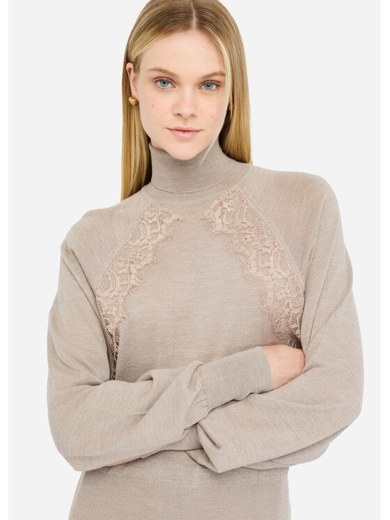 Liu Jo Liu Jo Maglione CF5326MA82O02158 Beige Regular Fit