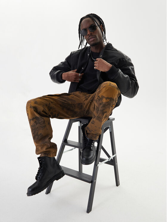 G-Star Raw G-Star Raw Kalhoty z materiálu Rovic Zip 3D D02190-E081 Zelená Tapered Fit
