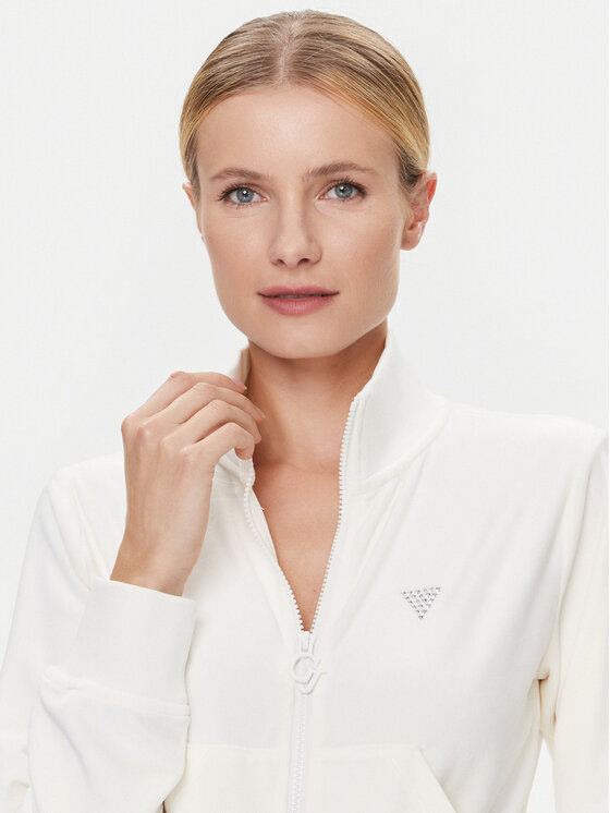Guess Guess Felpa V3BQ22 KBXI2 Écru Regular Fit
