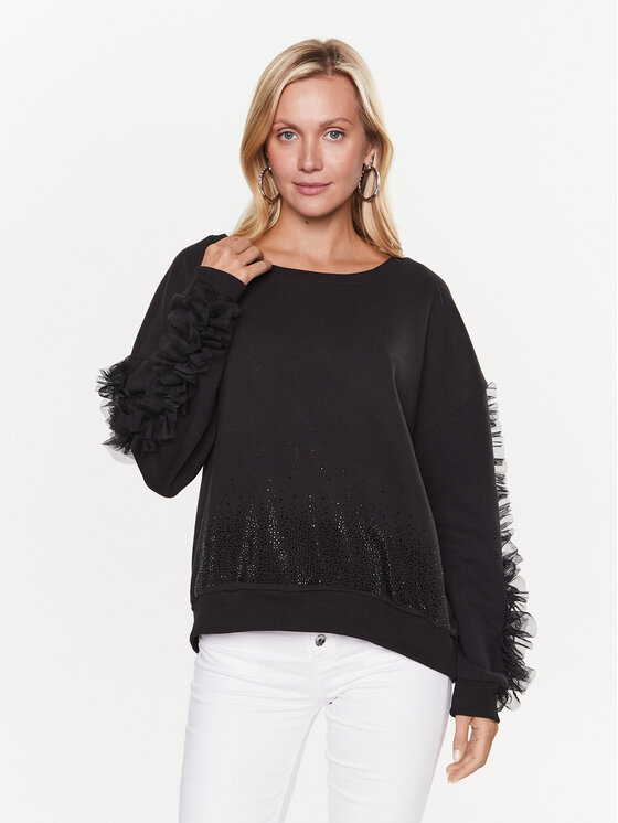 Liu Jo Bluză WA3150 F0933 Negru Relaxed Fit Bluză imagine noua