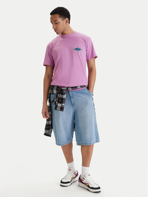 Quiksilver Quiksilver T-särk Ev Beach Blast EQYZT08046 Lilla Regular Fit