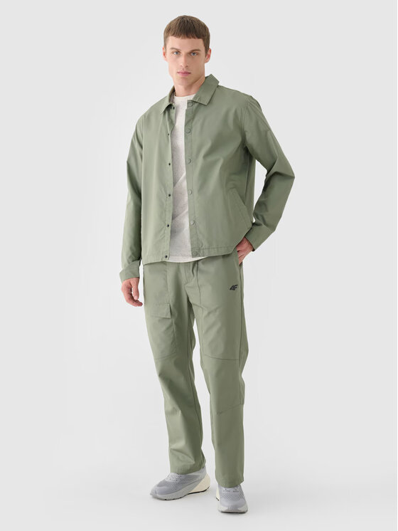 4F 4F Bunda pro přechodné období 4FRSS24TTJAM0887-44S Zelená Regular Fit