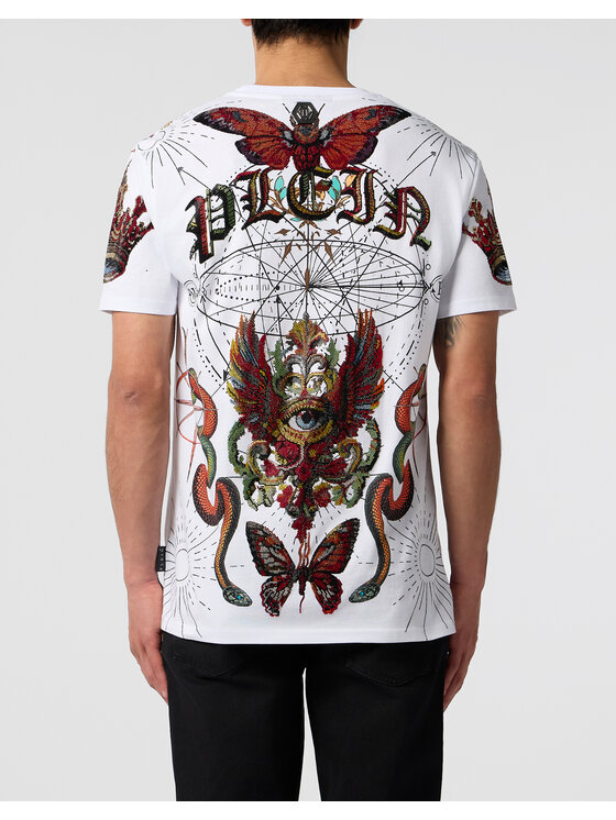 PHILIPP PLEIN PHILIPP PLEIN T-Shirt 29020 Biały Regular Fit