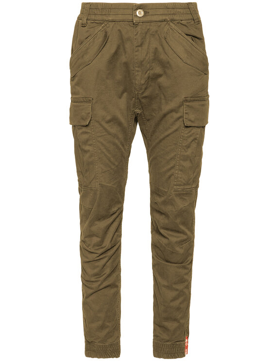 Alpha Industries Alpha Industries Joggery Airman 188201 Zielony Tapered Fit