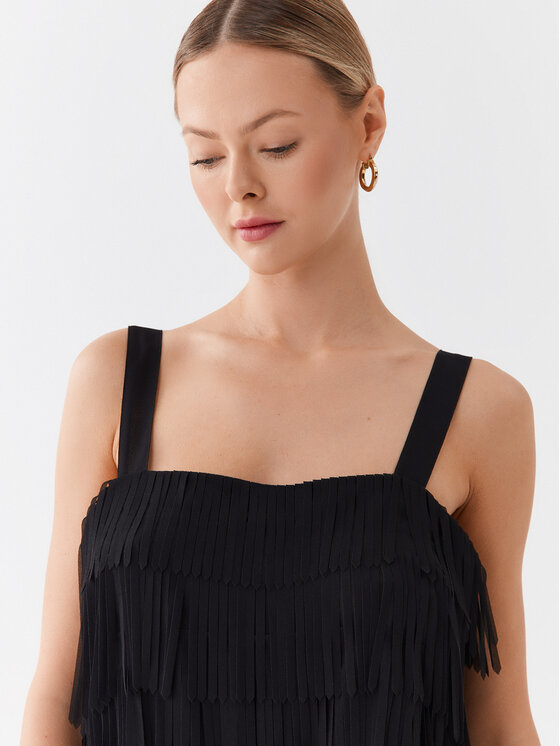 Sisley Sisley Μπλουζάκι 5AM2LH00S Μαύρο Regular Fit
