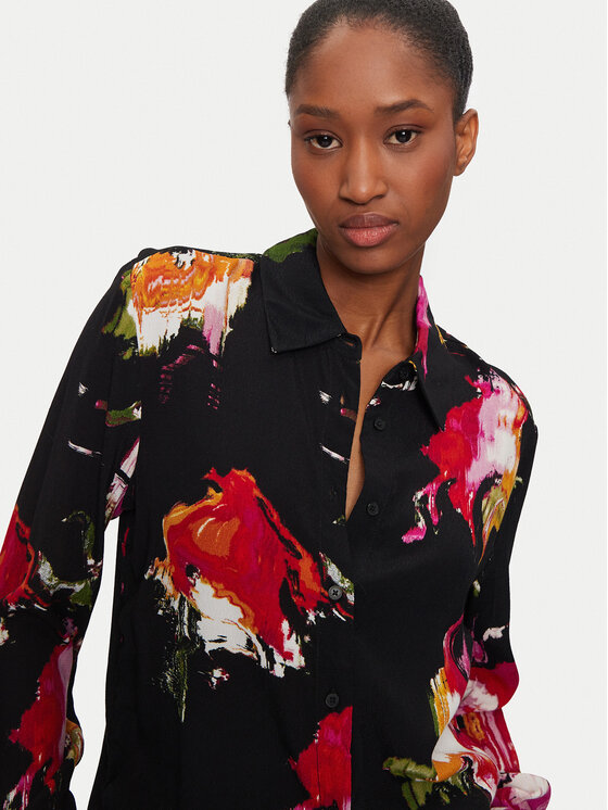 Desigual Desigual Košulja Nogoya 24WWCW15 Crna Regular Fit