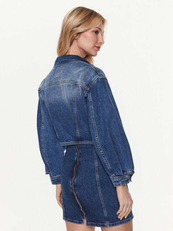 PINKO Pinko Farmer kabát 100117 A0GF Sötétkék Regular Fit