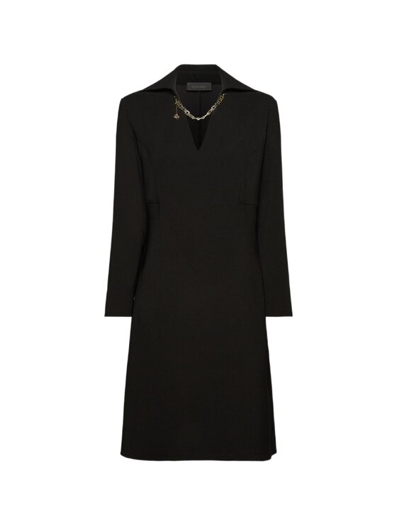 Elena Mirò Elena Mirò Vestito da giorno 7430P000234N033 Nero A-Line Fit