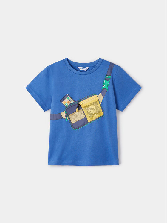 Mayoral T-shirt 3018 Blu Regular Fit, taglia : 3Y