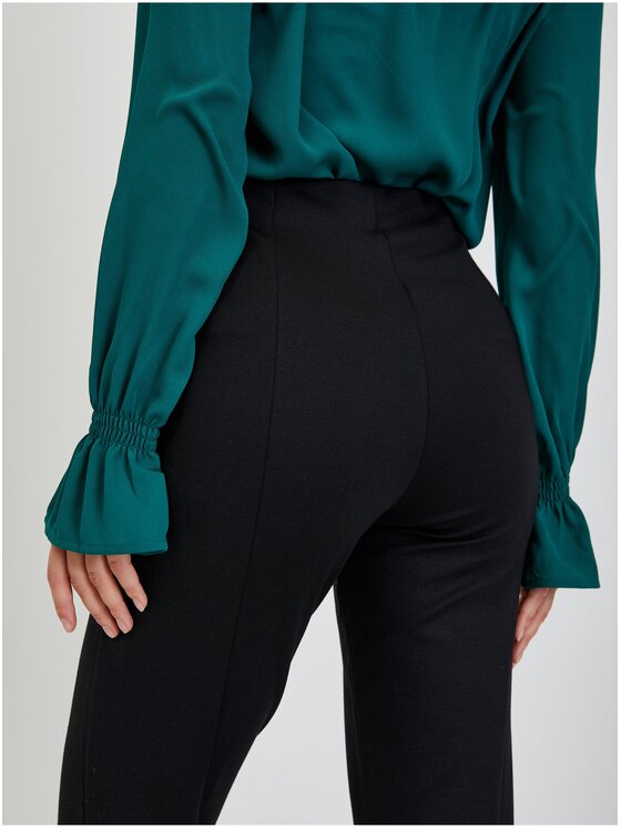 Orsay Orsay Spodnie damskie 354054-660000__XL Czarny Flared Fit