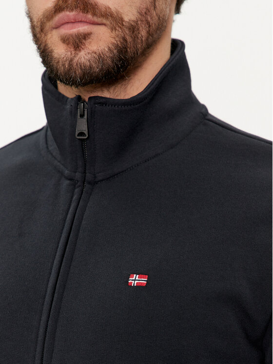 Napapijri Napapijri Majica dugih rukava Balis NP0A4HHW Crna Regular Fit