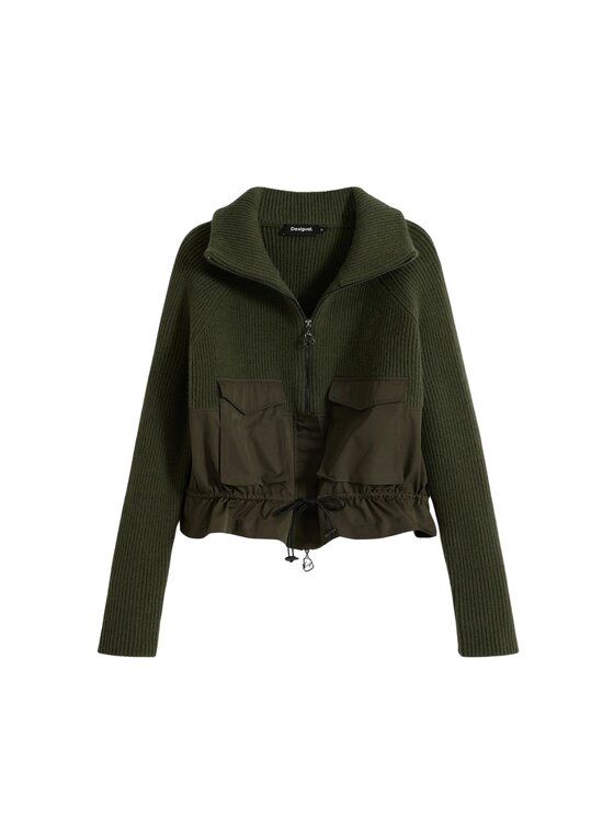 Desigual Desigual Ζακέτα JERS_TAMPERE Πράσινο Regular Fit