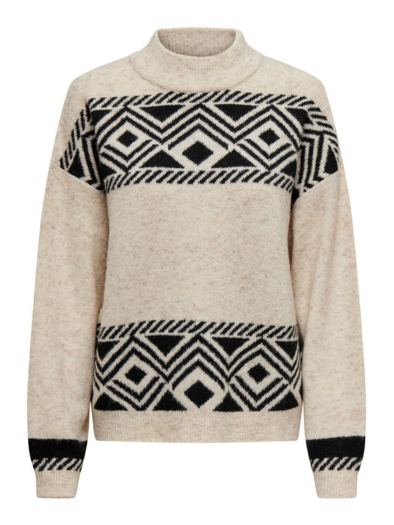 ONLY ONLY Гольф Victoria 15321179 Бежевий Regular Fit