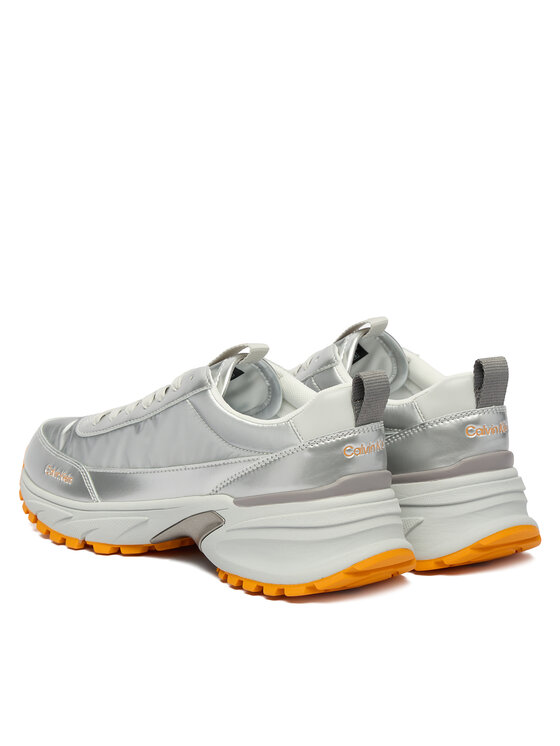 Calvin Klein Calvin Klein Sneakersy Hike Runner Lace Up Pearl Ny YW0YW02043 Srebrny