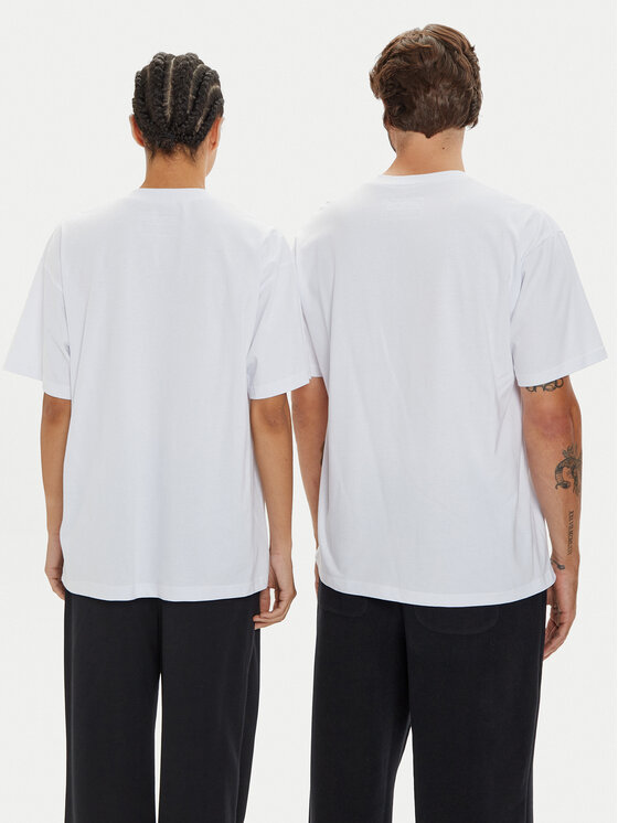 2005 2005 T-krekls Unisex Smiley Balts Regular Fit