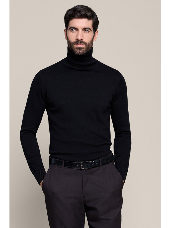 Lancerto Lancerto Sweter Jesse SW000211556013 Czarny Regular Fit