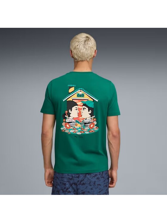 Puma Puma T-Shirt 630706 Zielony Regular Fit