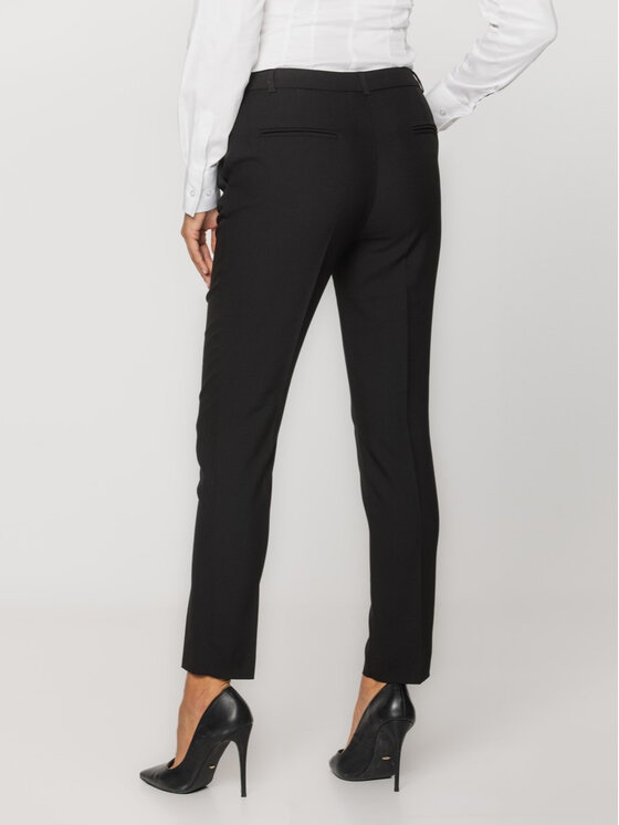 Willsoor Willsoor Spodnie garniturowe 67008 Czarny Cigarette Fit