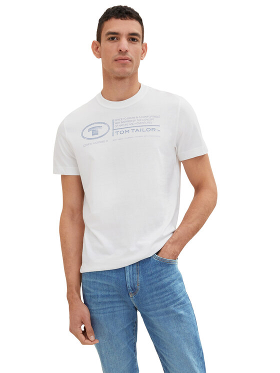 Tom Tailor Tom Tailor T-shirt 1035611 Bijela Regular Fit