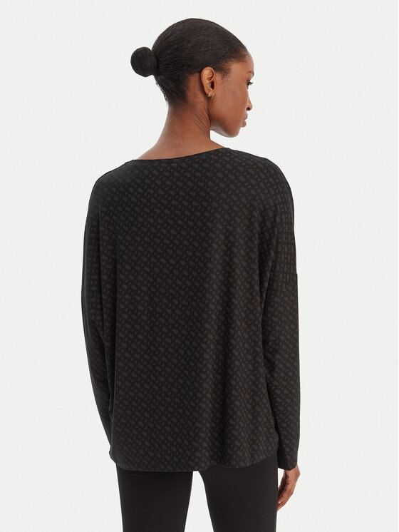 BOSS BOSS Пижамна блуза B Logo 50550693 Черен Relaxed Fit