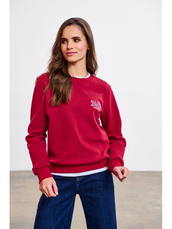 NAOKO NAOKO Bluza Jingle Ladies Czerwony Reglan Fit