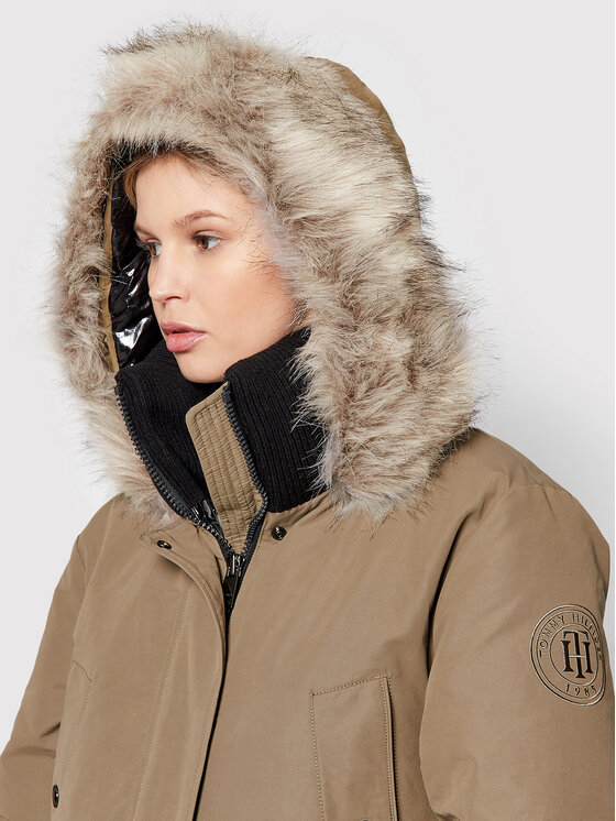 Tommy Hilfiger Tommy Hilfiger Parka Maxi WW0WW31920 Μπεζ Regular Fit