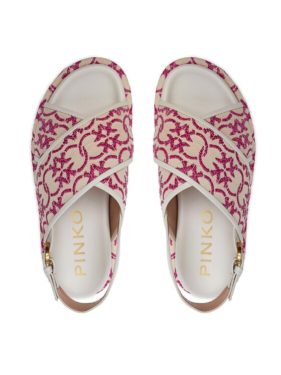 PINKO Pinko Sandále Flores 07 SD0061 T006 Écru