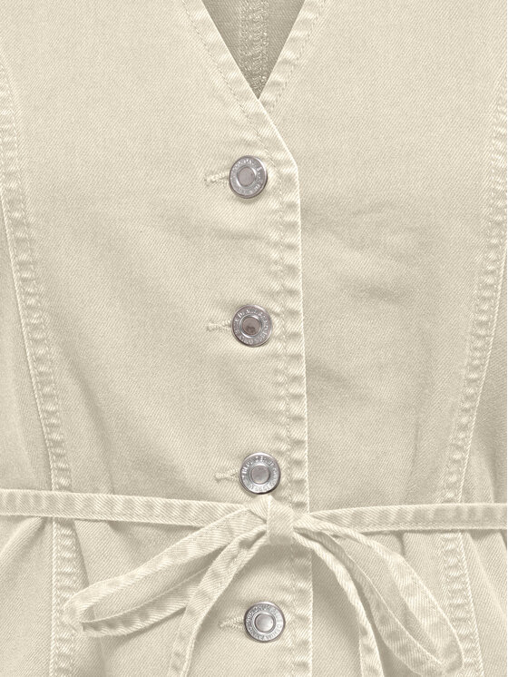 ONLY ONLY Marškinėliai Silla 15374051 Kreminė Regular Fit