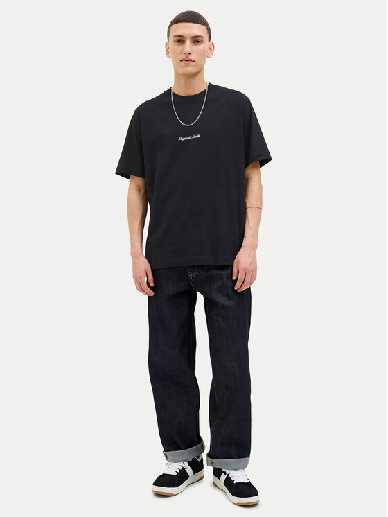 Jack&Jones Jack&Jones Majica Norrebro 12282892 Črna Relaxed Fit