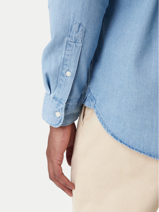 Tommy Hilfiger Tommy Hilfiger Jeans srajca Bedford MW0MW41689 Modra Regular Fit