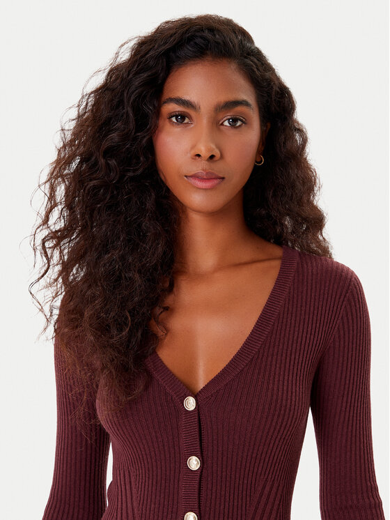 Guess Guess Cardigan W5BR16 Z3OW2 Bordeaux Slim Fit