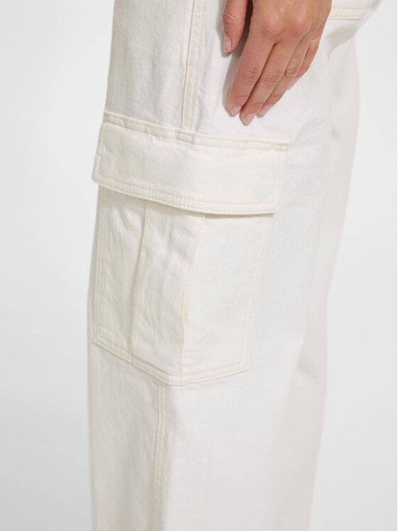 Guess Jeans Guess Jeans Jeansy 175297 Bílá Relaxed Fit