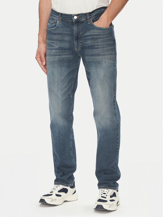 Tommy Jeans Tommy Jeans Džinsai Ryan DM0DM21097 Tamsiai mėlyna Slim Fit