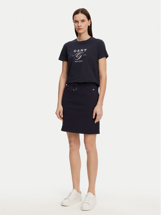 Gant Gant T-krekls 4200563 Tumši zils Regular Fit