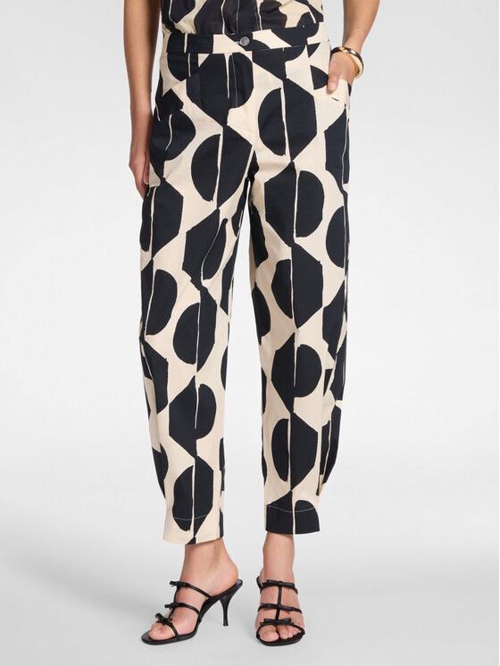 Elena Mirò Elena Mirò Spodnie materiałowe P189P100495N001 Czarny Regular Fit