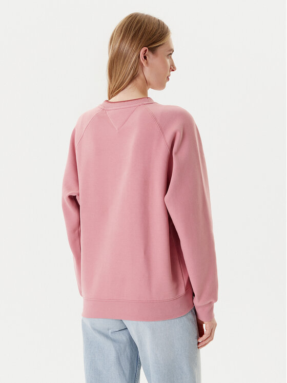 Tommy Jeans Tommy Jeans Bluza Script DW0DW21196 Różowy Regular Fit