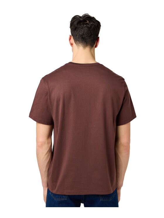 Wrangler Wrangler T-Shirt 112371490 Brązowy Regular Fit