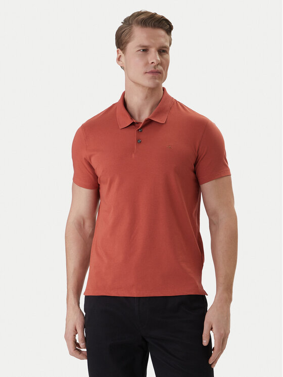 Calvin Klein Calvin Klein Polo särk LV04LF200G Oranž Slim Fit