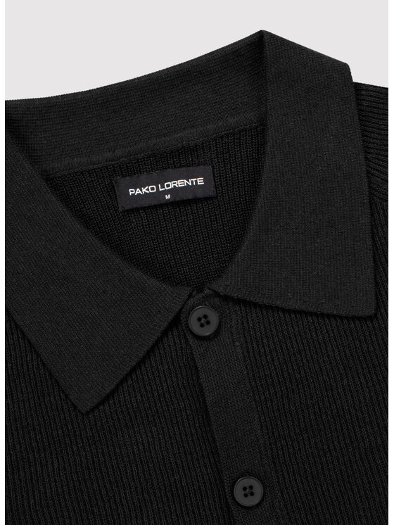 Pako Lorente Pako Lorente Polo P25WF-TX-006 Czarny Classic Fit